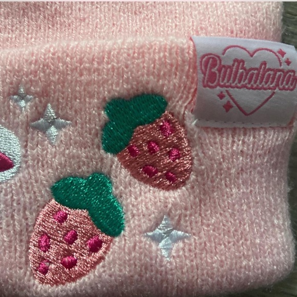 Pink Strawberry Cow Beanie - Picture 4 of 5